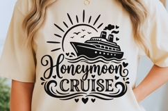Honeymoon Cruise Svg, Wedding Cruise Svg, Cruise Ship Svg. Product Image 5