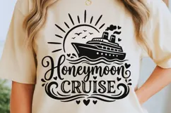 Honeymoon Cruise Svg, Wedding Cruise Svg, Cruise Ship Svg. Product Image 5