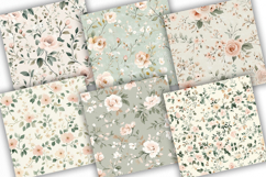 Watercolor Vintage Floral Seamless Patterns Product Image 3