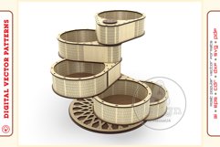 Box Organizer v15 - laser cut file - Glowforge ready SVG Product Image 4