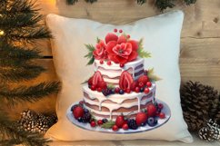 Christmas Cake Clipart, Christmas Cake Clipart Product Image 4