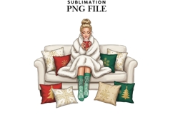 Christmas motivational women png design for T-shirts Product Image 1