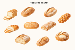 Let’s Make a Bread Watercolor Baking Clipart | Bread Making Product Image 4