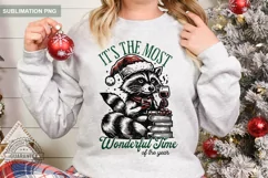 It's the Most Wonderful Time Of The Year, Christmas Raccoon Product Image 6