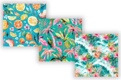 Tropical Floral Bundle Pack, Summer Seamless Patterns Product Image 4