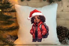 Christmas Little Girl Clipart Sublimation, Christmas PNG Product Image 4