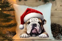 Christmas Peeking Dogs Clipart, Christmas PNG Product Image 4