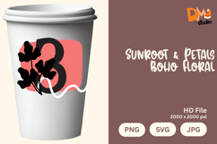 Sunroot &amp; Petals Boho Floral Monogram Product Image 1
