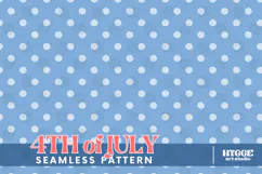 American 4th of July Coquette Polka Dot Seamless Pattern DTF Product Image 1