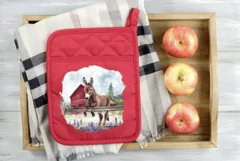 Watercolor Donkey Illustration, Watercolor Farm House PNG Product Image 4