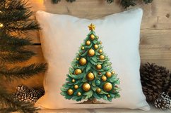 Watercolor Christmas tree clipart, Christmas tree Clipart Product Image 4