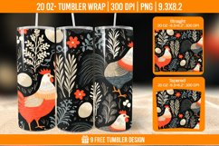 Hen Tumbler Wrap Designs, Sublimation Wrap Product Image 1