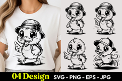 Baby Chick Explorer SVG PNG Product Image 1