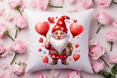Cute Valentine Gnome Clipart, Gnome Clipart, Cute Gnome Product Image 4