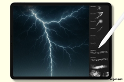 Storm and Cloud Procreate Brushes | Weather | Stamps Product Image 3