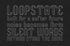 Fika Outline Font Art Deco Display Typeface Product Image 4