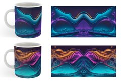 3D Wavy Fluid Hologram | Mug sublimation design Product Image 6