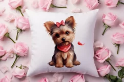 Cute Valentine Dog Clipart, Valentines Day Dog Clipart Product Image 4