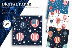 4 of July Patriotic Pattern Background America USA Wallpaper Product Image 1