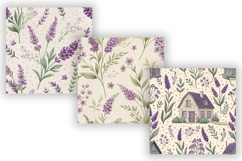 Lavender Cottage Floral Seamless Digital Paper Bundle Product Image 4