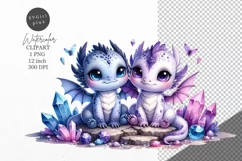 Dragons clipart, Fantasy clipart, Nursery clipart Product Image 1
