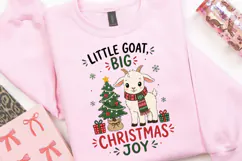 Little Goat Big Christmas Joy PNG,Christmas Goat Sublimation Product Image 2