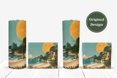 Summer Tumbler Sublimation, Sunset Tumbler Wrap Designs Product Image 4