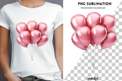 Valentine balloons png design for T-shirts Product Image 4