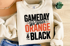 Game Day We Wear Brown &amp; Black Svg | Sport Svg | Shirt Svg Product Image 4