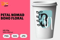 Petal Nomad Boho Floral Monogram Product Image 1