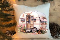 Watercolor Caravan Clipart, Caravan Clipart, Caravan Product Image 4
