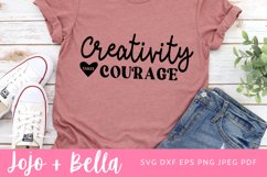 Creativity takes courage SVG, Craft Girl SVG, Craft Room Product Image 3