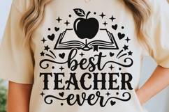 Best Teacher Ever Svg, Back To School Svg, Appreciation Svg. Product Image 5