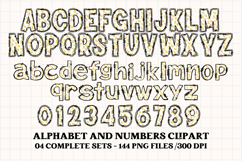 Easter Day Alphabet png clipart, easter day letters doodle Product Image 4
