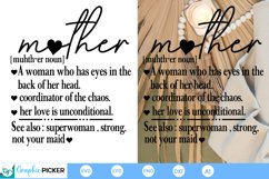 Mother Definition SVG | Mother&#039;s Day SVG Design Product Image 1