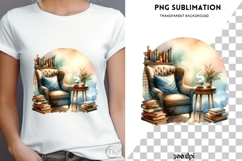 Book nook png design for T-shirts Product Image 4