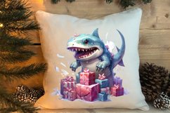 Cute Pink Christmas Animals Clipart Sublimation Product Image 4