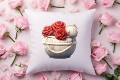 Crochet Valentines Day Clipart, Valentines Day Couplet Product Image 4