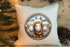 Cozy Christmas Family Animals Clipart , Christmas PNG Product Image 4