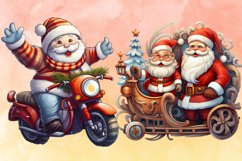 Funny Snowman Sublimation Clipart Bundle, Funny Snowman Product Image 5