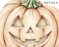 Halloween Pumpkins Clipart, 30 PNG Scary Product Image 5