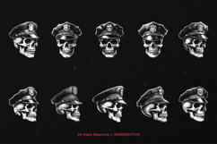 10 Bundle Dark Art Police Skull Head Ghost Demon Zombie Product Image 6