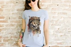 Watercolor Boho Cats Clipart Sublimation Product Image 5