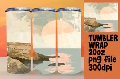 Boho Pattern Tumbler Wrap - Simple Design 20oz Product Image 1