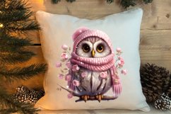 Cute Pink Christmas Animals Clipart Sublimation Product Image 4