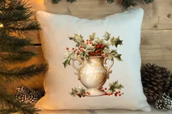 Christmas Antique Vases Clipart, Christmas Clipart Product Image 4