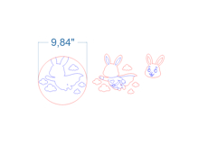 Hare Baby Name Sign SVG laser cut file for Glowforge Product Image 4