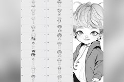 68 Procreate Chibi Boys Stamp Brushes Product Image 8
