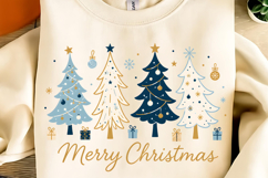 Merry Christmas PNG, Christmas Trees PNG, Christmas Shirt Product Image 1