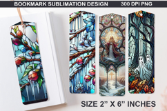 Winter Bookmarks Sublimation - 4 Bookmark Design Product Image 1
